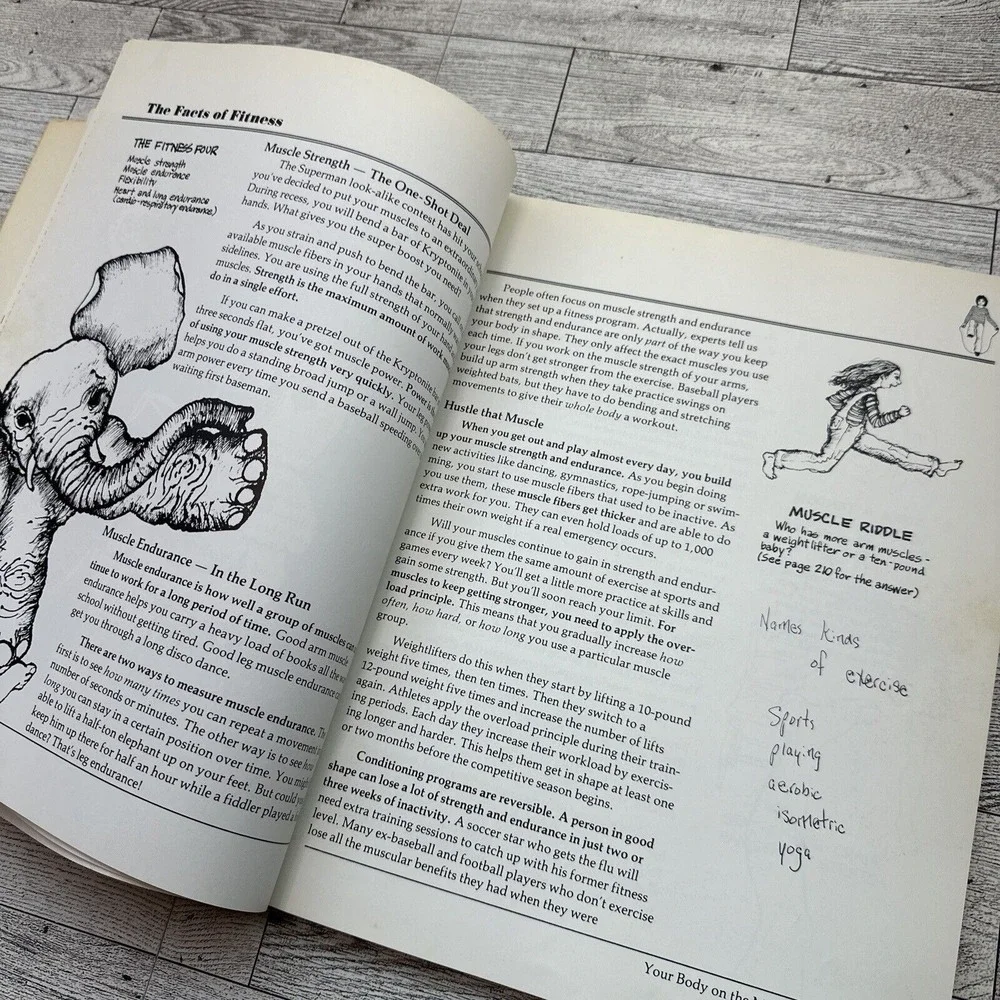 Vtg 1979 BODYWORKS The Kids' Guide To Food And Physical Fitness By Carol Bershad